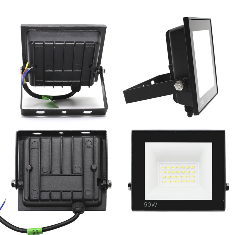 Kit 2 Led Reflector 50W Spotlight Bivolt Water Proof Ip66 Color Cold White Light