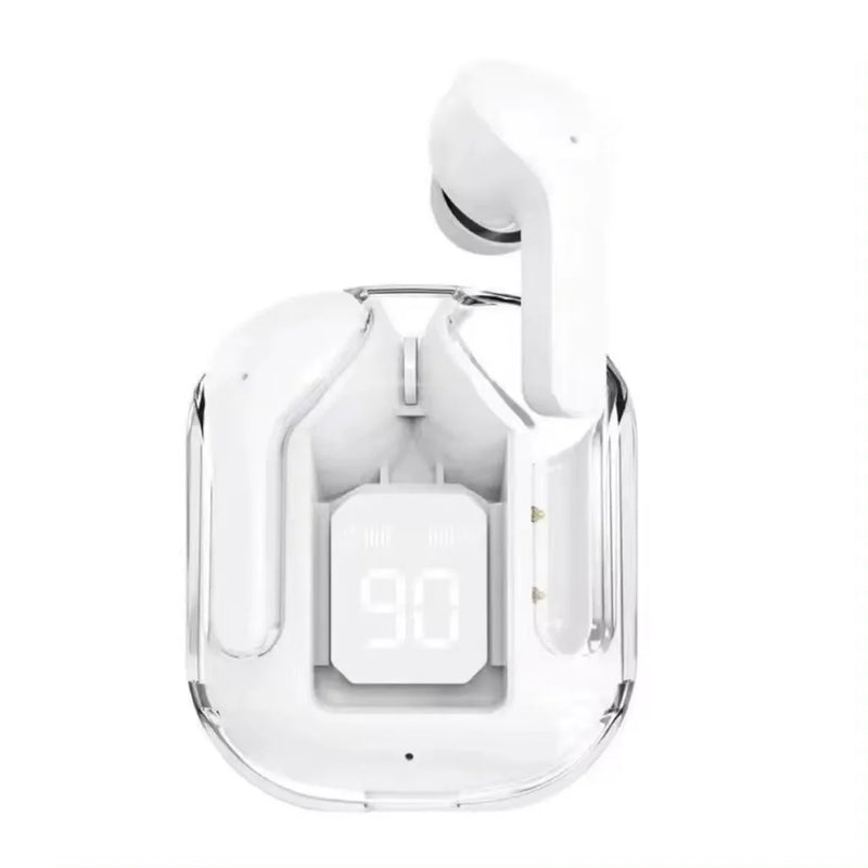 Fones de Ouvido Esportivos Bluetooth 5.0 TWS Air - Design Transparente