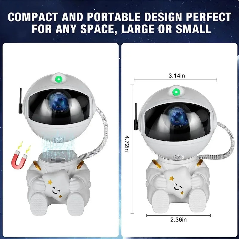 Star Projector Galaxy Night Light Astronaut Space Projector Starry Nebula Ceiling LED Lamp for Bedroom Home Decorative kids gift